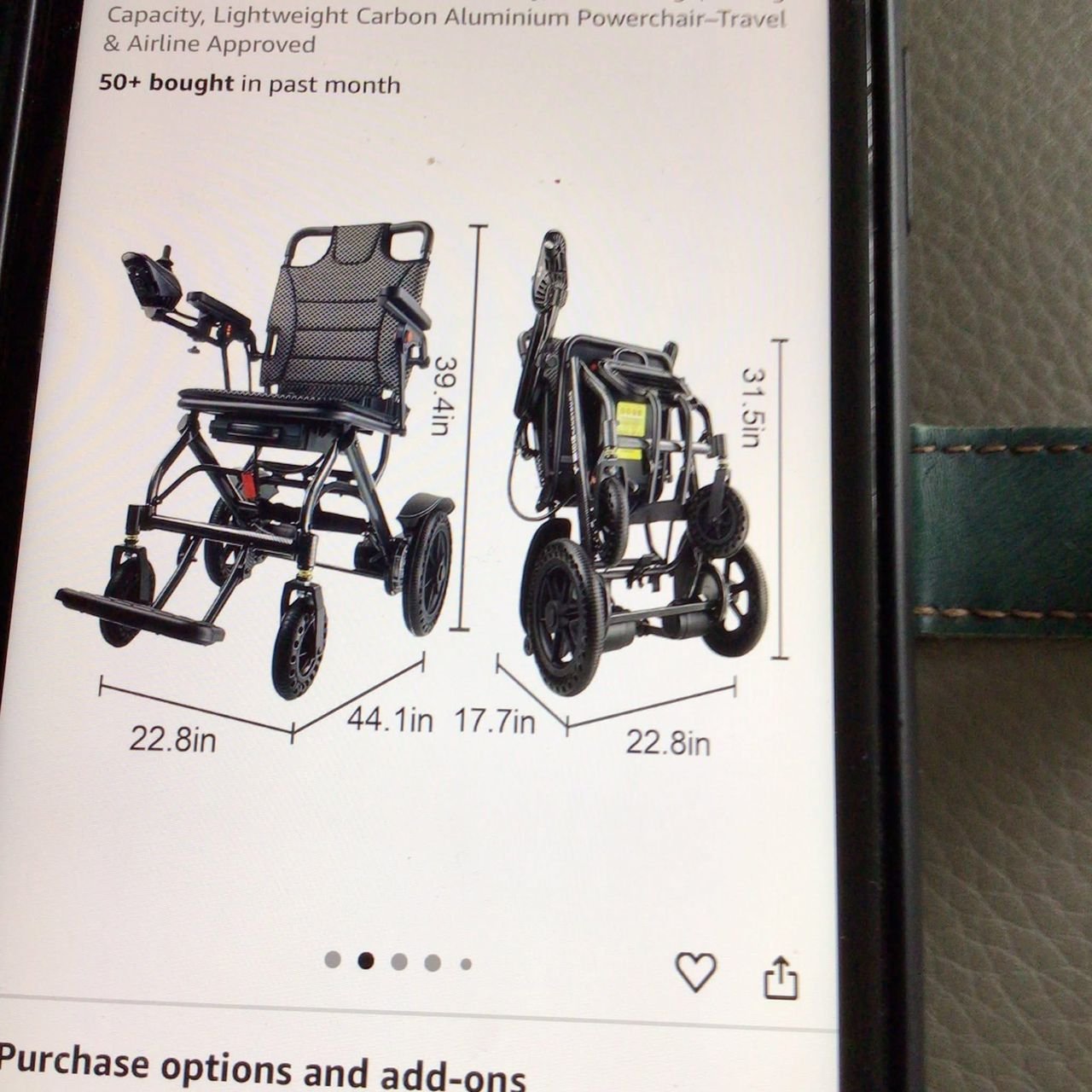 Foldable electric wheelchair - Image 2